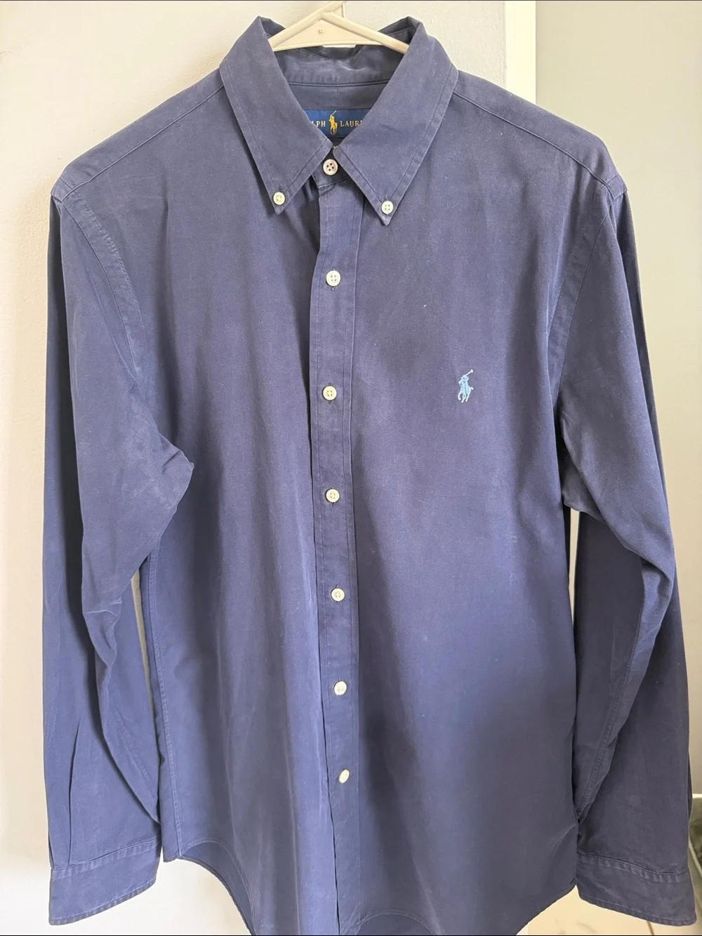 Polo by Ralph Lauren Navy Blue Long-Sleeve Button-Down Shirt
